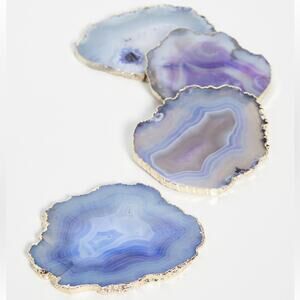 NWT Shiraleah Set of 4 Agate Coasters